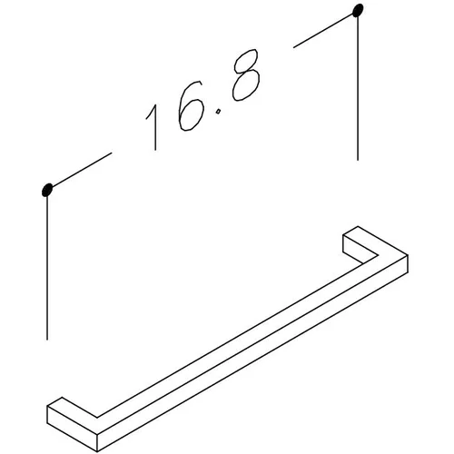 Kame H11/160BL baldinė rankenėlė, 16,8 cm image 2