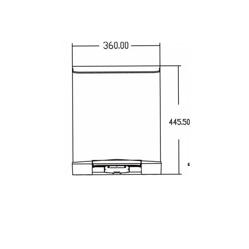 Sapho E-BIN DR196, 20 L talpa, Matinis nerūdijantis plienas image 3