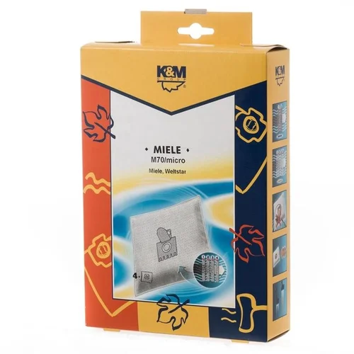 K&M M70 Mikro Dulkių siurblių maišeliai, 4 vnt. image 1