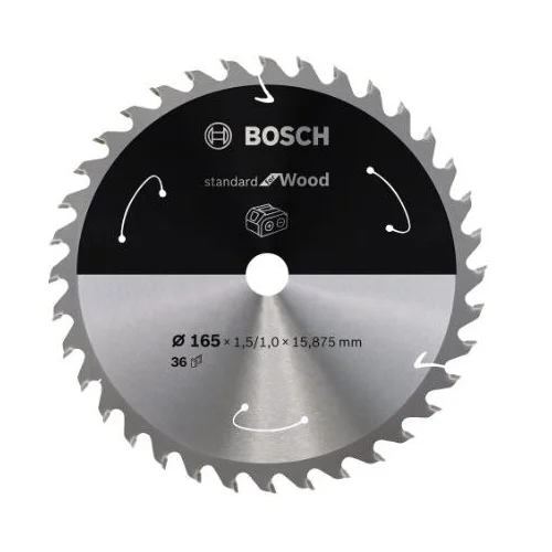 Pjovimo diskas Bosch Standard for Wood 190x30x1.6/1.1x24T 2608837708 image 1