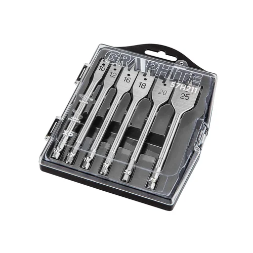 GRAPHITE Grąžtai medžiui 10–25 mm, set 6 vnt. image 1