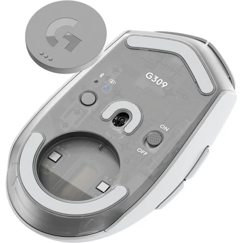 Logitech G309 LIGHTSPEED belaidė žaidimų pelė, balta image 3