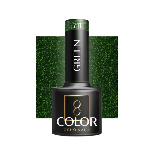 OCHO NAILS Green 711 hibridinis nagų lakas, 5 g image 1
