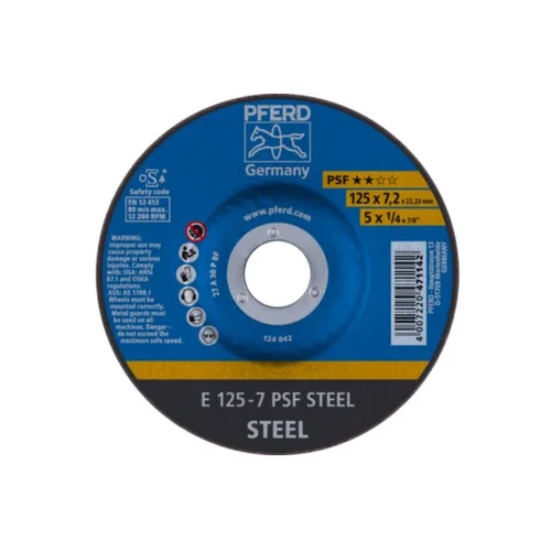 PFERD PSF plieno šlifavimo diskas Ø125x7x22mm A30 image 2