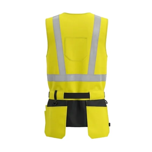 Gero matomumo BoSafety TACTICAL darbo liemenė - Hi-Vis Geltona/Juoda, L image 2
