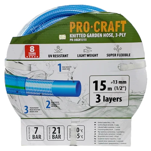 ProCraft PR-3KGH1315 Sodo žarna, 3 sluoksnių, 1/2", 15 m image 2
