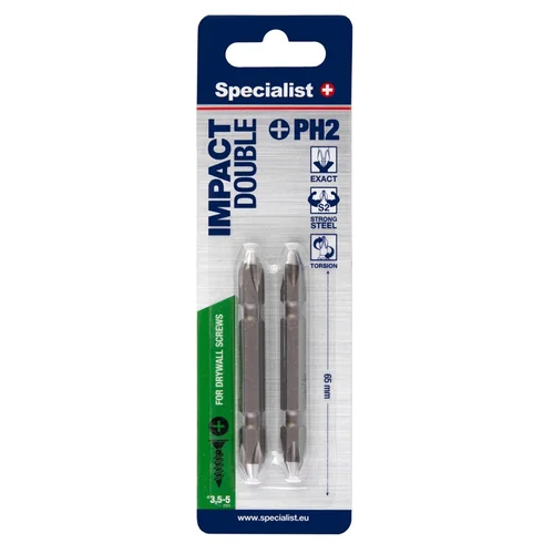 SPECIALIST+ antgalis PH2/PH2, 65mm, 2 vnt. image 1
