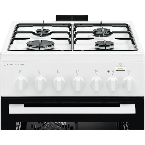 Electrolux 600 serija LKK560011W Dujinė viryklė su elektrine orkaitė SteamBake image 2