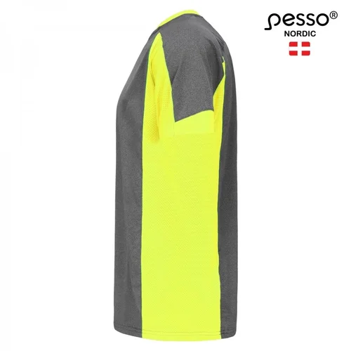 PESSO BREEZE MP205 marškinėliai XL pilki/geltoni image 3