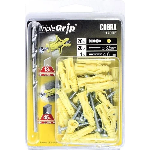 Cobra Įvarai GKP 3,5 x 29 mm, plastikiniai, 20 vnt. image 2