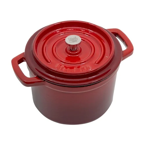 Grand Feu Mini Ketaus Puodas 0.65L Raudona image 2