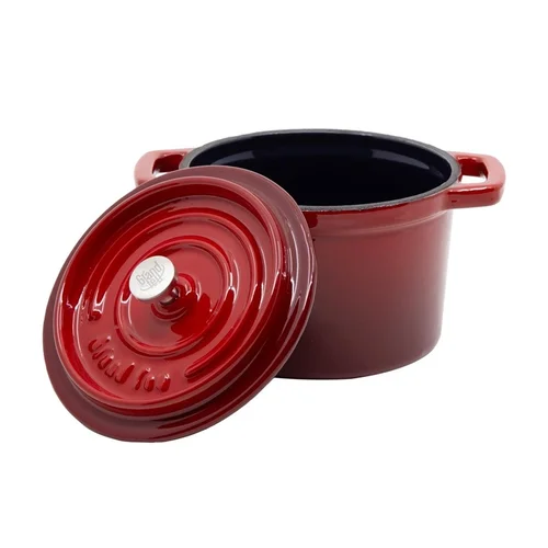 Grand Feu Mini Ketaus Puodas 0.65L Raudona image 3