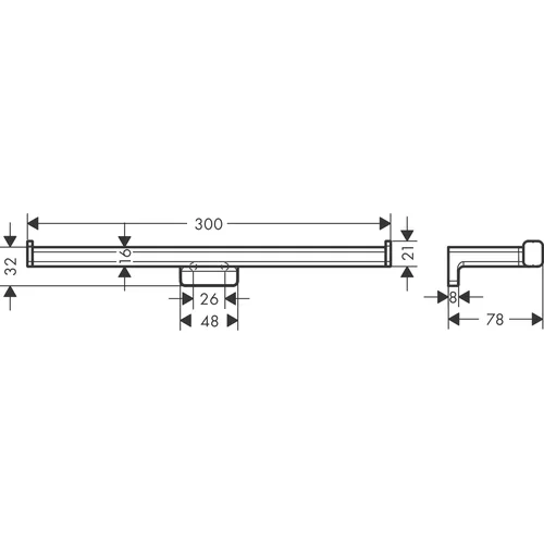 Hansgrohe AddStoris dvigubas tualetinio popieriaus laikiklis 41748990 image 2