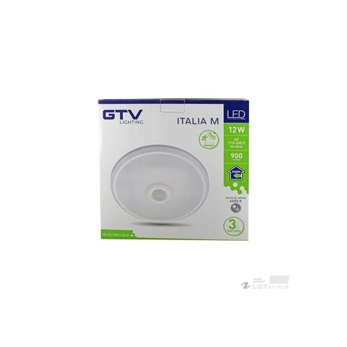 GTV ITALIA+PIR 12W 900Lm 4K image 1