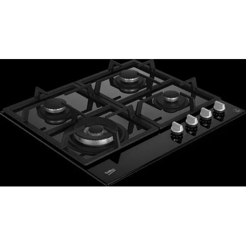 Beko HILW64325SB įmontuojama dujinė kaitlentė 60 cm Juoda image 2