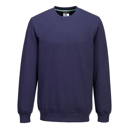 PORTWEST EC300 Organiškos medvilnės perdirbami marškinėliai ilgomis rankovėmis XXXL Navy image 1