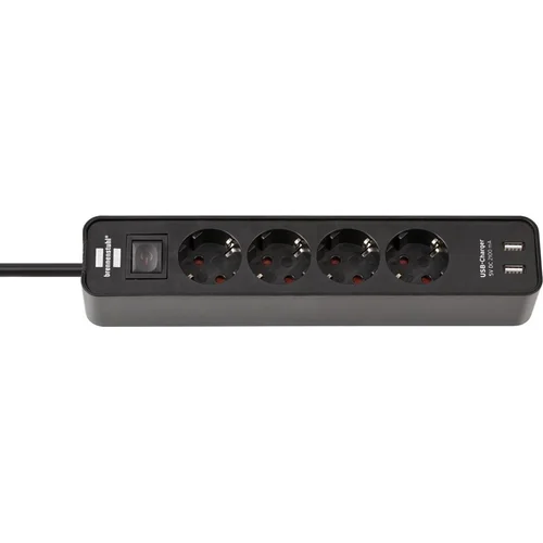 BRENNENSTUHL ECOLOR, 4 vietos, 2 USB, 1,4 m image 1