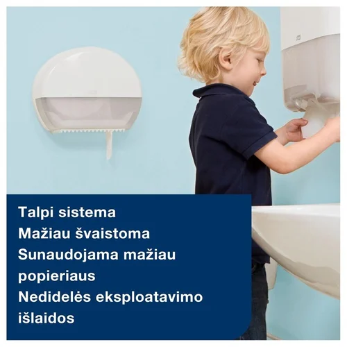 Tork Mini Jumbo T2 tualetinio popieriaus dalytuvas image 3