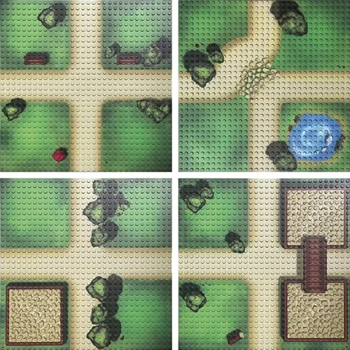 Statybinės plokštės 32x32 Nubs 4 vnt image 1
