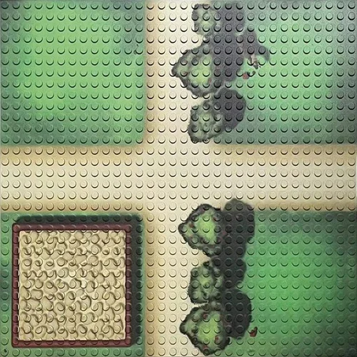 Statybinės plokštės 32x32 Nubs 4 vnt image 2