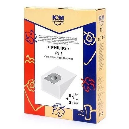 K&M P11 Mikro dulkių siurblių maišeliai, 4 vnt image 2