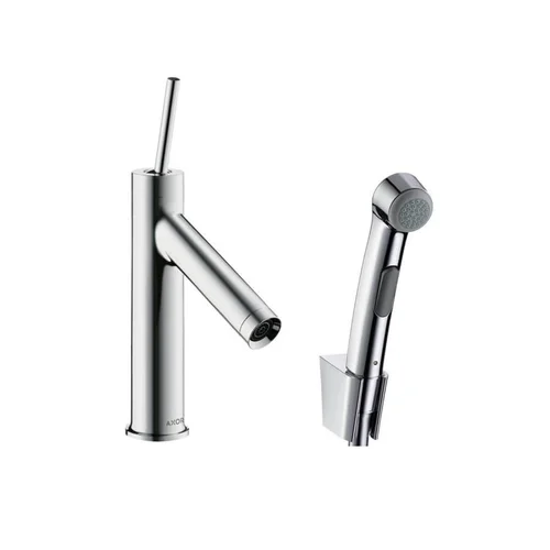 Hansgrohe Axor Starck 70 praustuvo maišytuvas su bidete dušeliu - Braižytas nikelis image 1