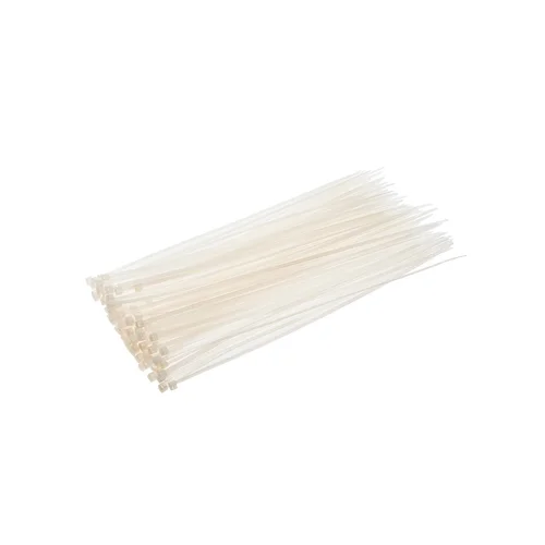 TOPEX Užveržimo dirželiai 2,5 mm x 100 mm Balti image 1