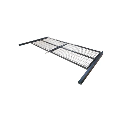 Garden Center Vartai segmentiniu užpildu 400 cm x 173 cm Pilka image 3