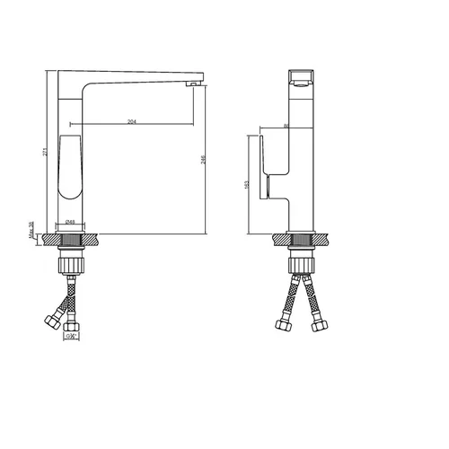 Invena Midnight BZ-35-014-V Virtuvinis maišytuvas, Aukso–Juoda image 3