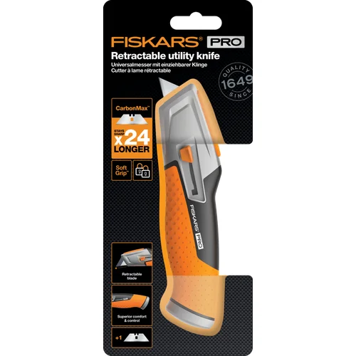 FISKARS CarbonMax™ Universalus peilis ištraukiamais ašmenimis 17,7 cm image 3