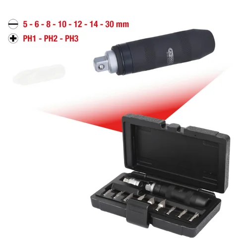 KS Tools Smūginis Atsuktuvas su Antgaliais, 11 Dalių Komplektas image 3