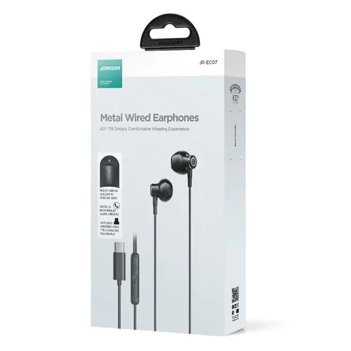 Joyroom JR-EC07 USB-C ausinės Juodos image 2