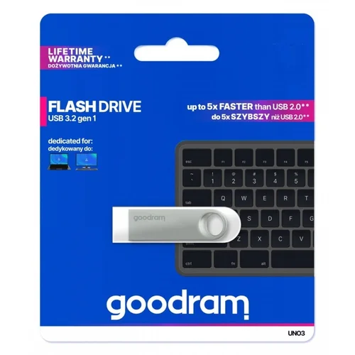 Goodram UNO3 32GB USB 3.2 gen.1 atmintinė image 3