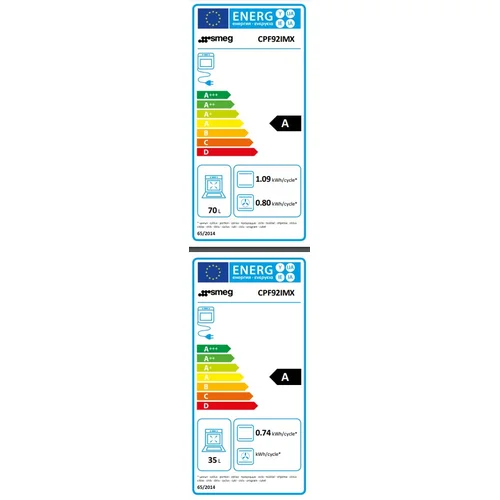 Indukcinė viryklė su elektrine orkaitė Smeg CPF92IMX image 3