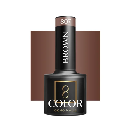 OCHO NAILS hibridinis nagų lakas Brown 807, 5 g image 1