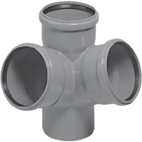 Magnaplast HTplus Vidaus kanalizacijos keturšakis Ø110/110/110 mm 67° image 1
