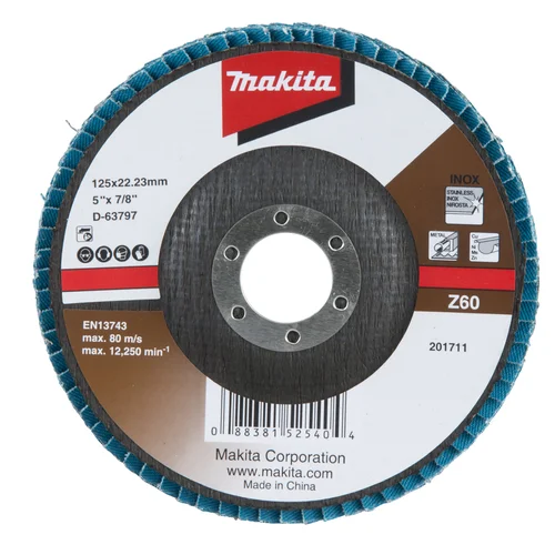 Makita D-63797-10 Lapeliniai diskai 125x22.23 Z60 metalui image 1