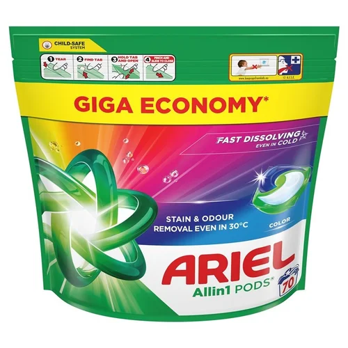 Ariel All-in-1 PODS Color skalbimo kapsulės, 70 vnt. image 2