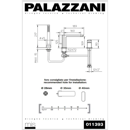 Palazzani MIS Color vonios krašto maišytuvas įvairių spalvų image 3