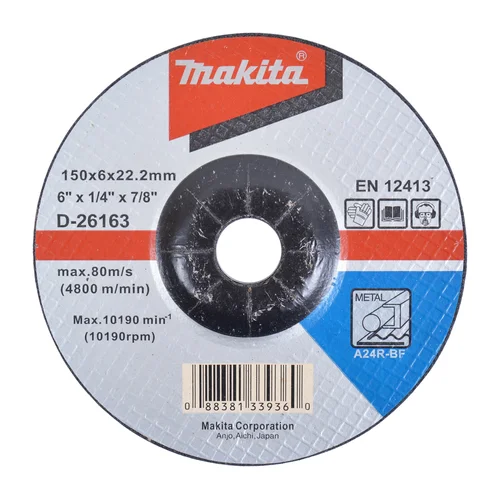 Makita D-26163 150x6 A24R metalui šlifavimo diskas image 1
