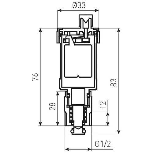 FERRO Nuorinimo vožtuvas 1/2" automatinis išardomas image 2