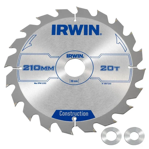IRWIN ATB Medienos pjovimo diskas 210x30/20/16 mm 20T 2,5 mm image 1