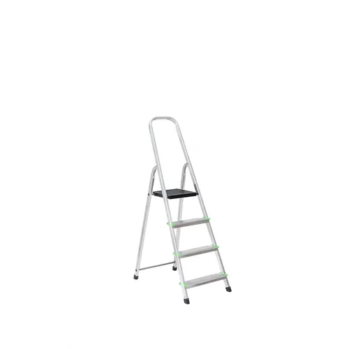 EUROSTYL Kopėčios aliuminės buitinės 4 pakopų 77-148cm, max 120 kg image 1