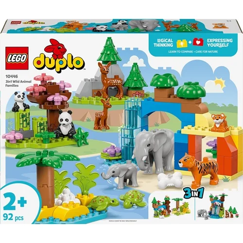 LEGO® Duplo 3in1 Wild Animal Families 10446, 92 vnt. image 1