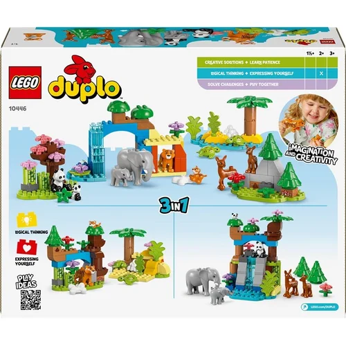 LEGO® Duplo 3in1 Wild Animal Families 10446, 92 vnt. image 2