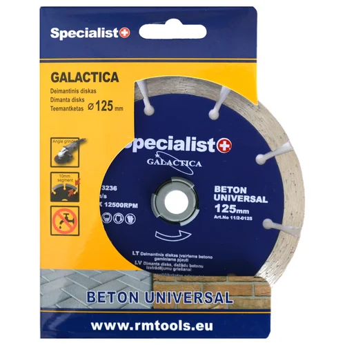 SPECIALIST+ Galactica Deimantinis pjovimo diskas 125x10x22,2 mm image 2