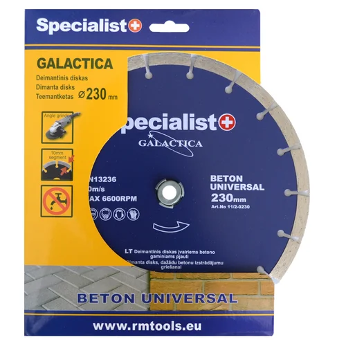 SPECIALIST+ Galactica Deimantinis pjovimo diskas 125x10x22,2 mm image 3