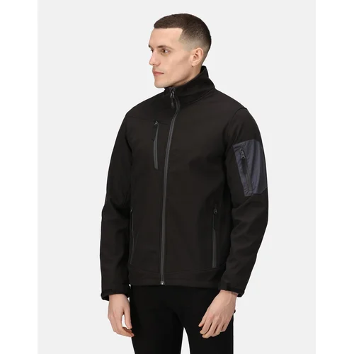 REGATTA TRA674 Softshell striukė 3XL Black/Seal Grey image 2