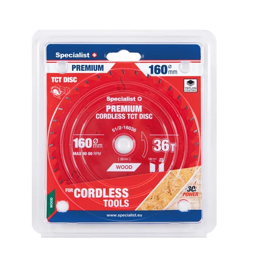 Specialist+ Pjovimo diskas 160x36Tx20mm, Cordless PREMIUM image 1