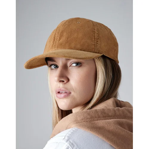 Beechfield B682 medvilninė kepuraitė su snapeliu One Size Camel image 2